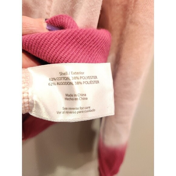 Wildfox Womens Olivia Tie-Dye Hoodie Nwt Sz M Front Hoodie Pocket Crop Relaxed - Picture 9 of 11